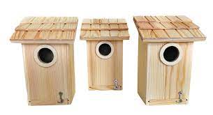 Photo 1 of 3 Pack Bird House Bluebird Finch Wren Chickadee Tree Swallow Bird
