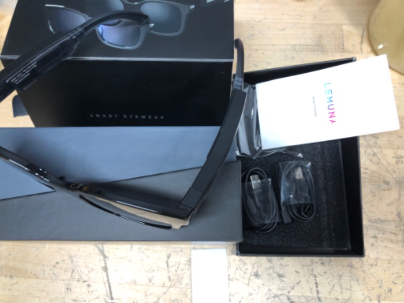 Photo 3 of **brand new , opened to test**
LeMuna Smart Glasses, Bluetooth Audio Sunglasses, Open Ear Glasses Clear Quality Call & Music, Comfort fit for Golf Driving Travel Fishing