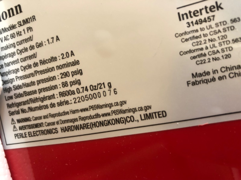 Photo 2 of **ice maker produces loud beeping sound**
Silonn Ice Makers Countertop, 9 Cubes Ready in 6 Mins, 26lbs in 24Hrs, Self-Cleaning Ice Machine with Ice Scoop and Basket, 2 Sizes of Bullet Ice for Home Kitchen Office Bar Party Red