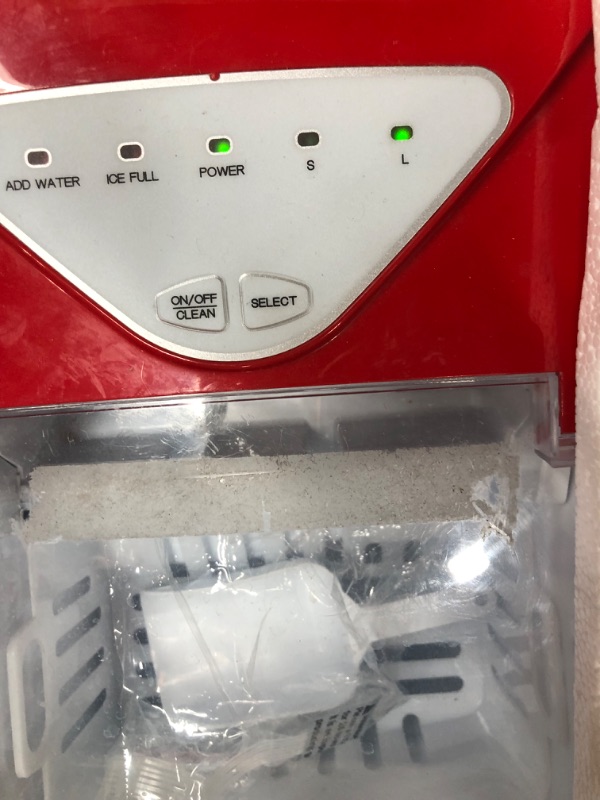 Photo 1 of **ice maker produces loud beeping sound**
Silonn Ice Makers Countertop, 9 Cubes Ready in 6 Mins, 26lbs in 24Hrs, Self-Cleaning Ice Machine with Ice Scoop and Basket, 2 Sizes of Bullet Ice for Home Kitchen Office Bar Party Red