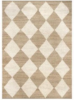 Photo 1 of  nuLOOM Maxwelle Diamond Trellis Natural 5 ft. x 8 ft. Indoor Area Rug