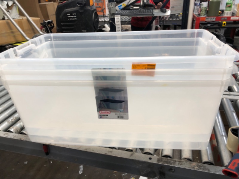 Photo 2 of 106 Qt. Latching Storage Box 3 PACK