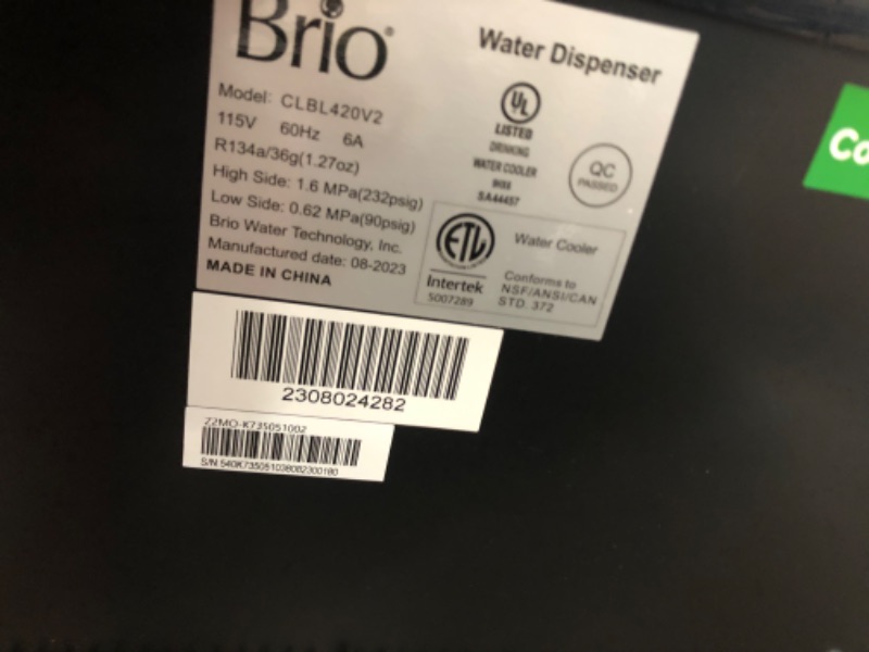 Photo 2 of Brio Bottom Loading Water Cooler Water Dispenser – Essential Series - 3 Temperature Settings - Hot, Cold & Cool Water 
