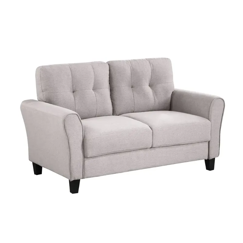 Photo 1 of 57.5? Modern Living Room Loveseat Linen Upholstered Couch Furniture