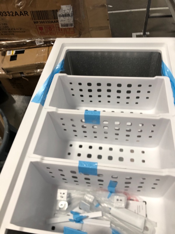 Photo 1 of 8.7 cu. ft. Manual Defrost Chest Freezer in White
