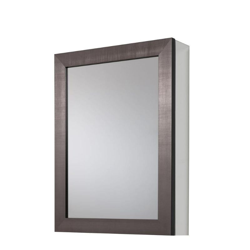 Photo 1 of 20 in. W x 26 in. H Rectangular Medicine Cabinet with Mirror
