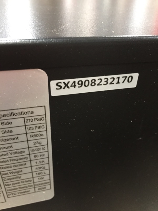 Photo 6 of **DAMAGED/SEE NOTES**  Karcassin 24 Inch Indoor Under Counter Drawer Fridge?Stainless Steel 2 in 1 Beverage Refrigerator Built-in and Freestanding with Digital Display for Home and Commercial Use 24 inch Glass + Drawer Fridge