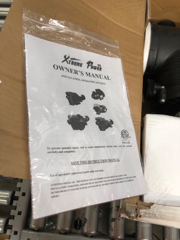 Photo 1 of XtremepowerUS Energy Efficient Variable 2 Speed 1HP Inground Swimming Pool Pump