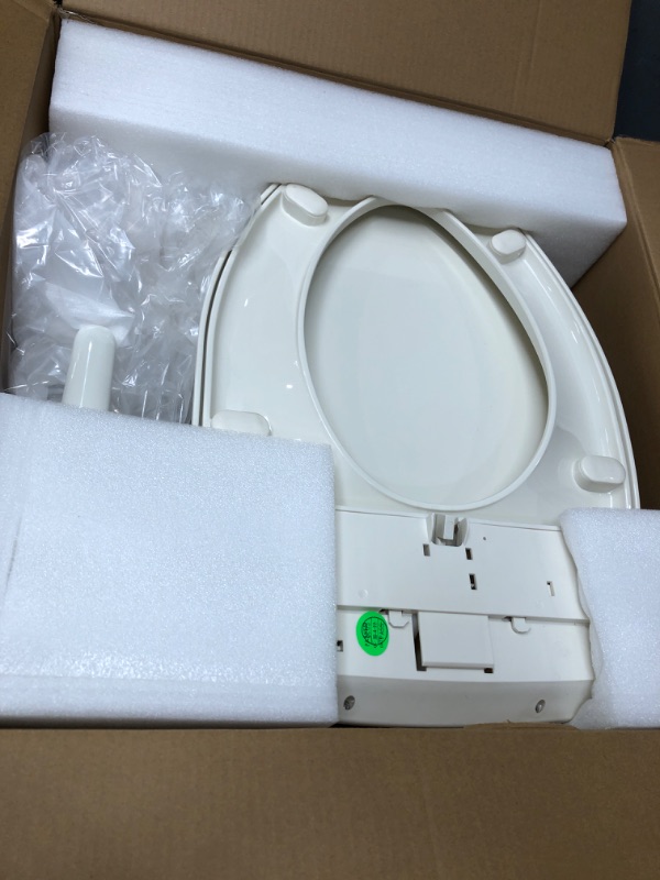 Photo 2 of Kohler K-5724-96 Puretide Elongated Manual Bidet Toilet Seat, White With Quiet-Close Lid And Seat, Adjustable Spray Pressure And Position, Self-Cleaning Wand, No Batteries Or Electrical Outlet Needed Biscuit Elongated Toilet Seat