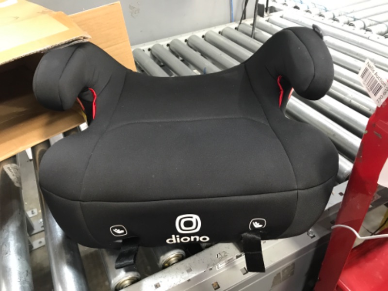 Photo 2 of Diono Solana 2 XL, Dual Latch Connectors, Lightweight Backless Belt-Positioning Booster Car Seat, 8 Years 1 Booster Seat, Black 2019 LATCH Connect Single Black