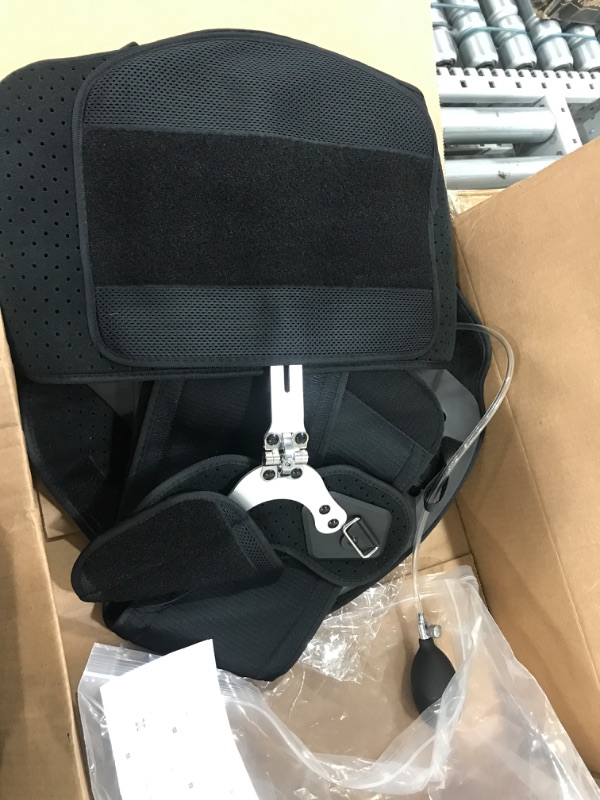 Photo 1 of Nvorliy TLSO Thoracic Medical Full Back Brace - Inflatable Decompression Airbag Thoracic Lumbo Sacral Orthosis Support for Pre or Post Op, Kyphosis, Fractures, Scoliosis, Osteoporosis Fit Men & Women (X-Large)
