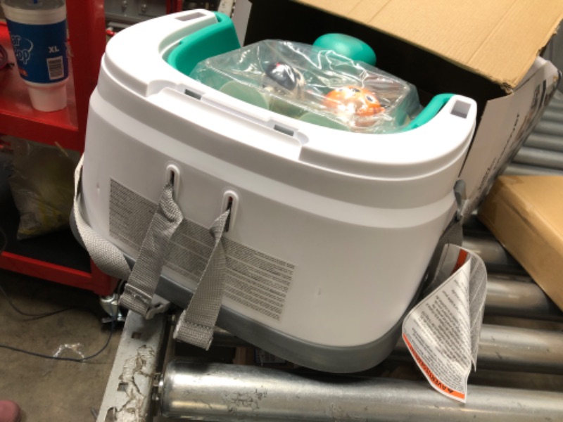 Photo 1 of Baby Einstein Dine & Discover Multi-Use Booster Feeding & Floor Activity Seat with Self-Storing Tray Sea of Support