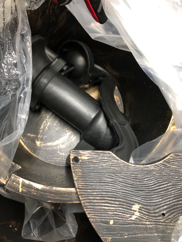 Photo 1 of * missing pump * 
Alpine Corporation 27" Tall 2-Tier Barrel and Pump Waterfall Fountain