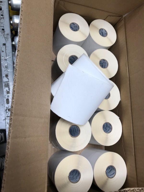 Photo 2 of DYMO Authentic LW Extra-Large Shipping Labels for LabelWriter Label Printers, White, 4'' x 6'', 10 Rolls of 220 (2200 Total) 10 Rolls XL shipping label Printer