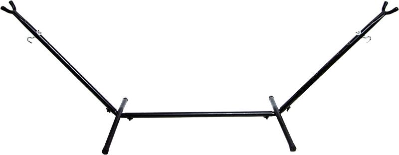 Photo 1 of  Steel Hammock Stand, 9-Foot, Weather Resistant, Easy to Assemble, Carbon Black
