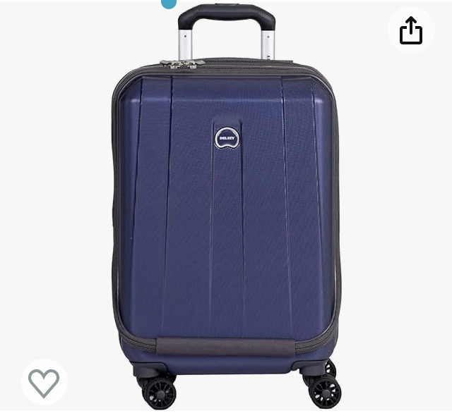 Photo 2 of Delsey Paris Helium Shadow Hardside Luggage Expandable Spinner Trolley Collection (Navy, Carry-On 19 Inch)