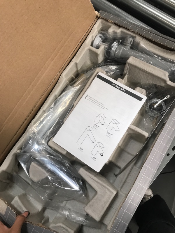 Photo 2 of ***Parts Only***hansgrohe Logis Modern Low Flow Water Saving 1-Handle 1 10-inch Tall Bathroom Sink Faucet in Chrome, 71090001