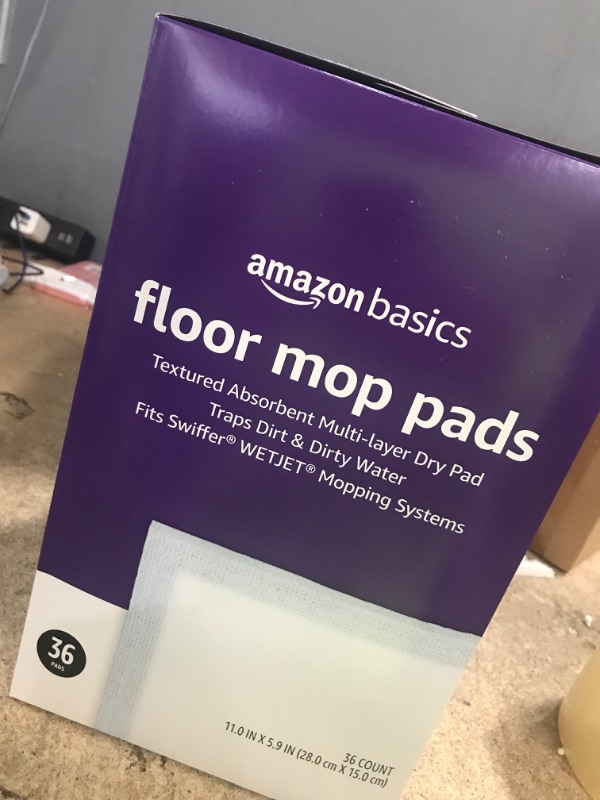 Photo 2 of Amazon Basics Dry Floor Mop Pads, 36 Count (Previously Solimo)