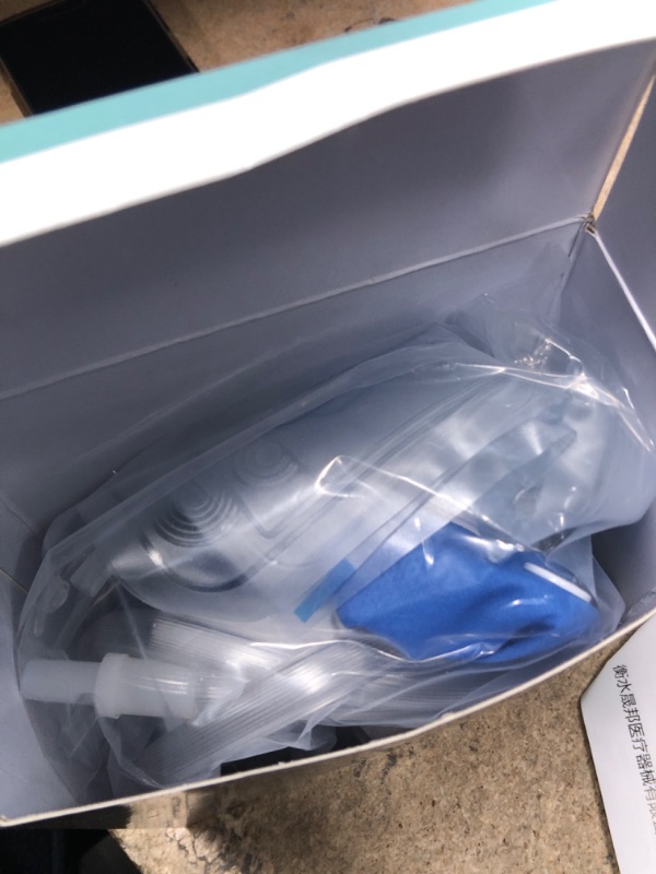 Photo 1 of Urine Collection Bag Condom Catheters for Men Reusable Portable Silicone Urinal with 2 Urine Catheter Bags (Elderly Men Blue) Elderly Men-blue