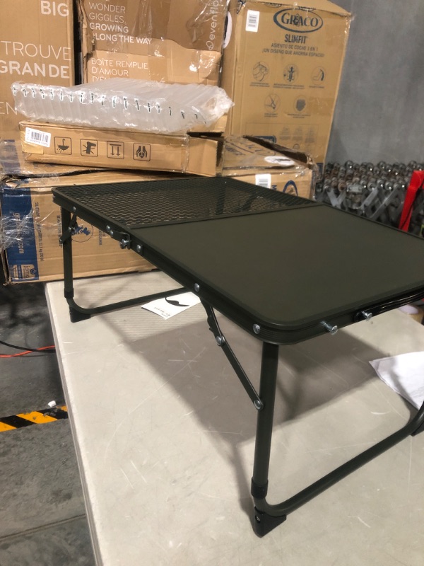 Photo 2 of * used item * 
 Naturehike Folding Camping Table with Mesh Desktop Adjustable Aluminum Portable with Carry Handle