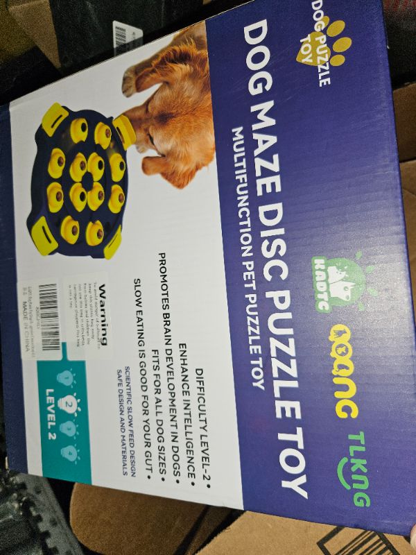 Photo 2 of (SEE NOTES) KADTC Puzzle Toys for Dog Boredom and Mentally Stimulating,Slow Food Feeder Dispenser,Keep Busy,Replace Pet Bowl,Puppy Brain Mental Stimulation Toy Small/Medium/Large Aggressive Chewers 