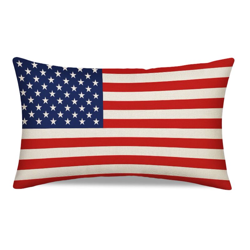 Photo 1 of 2 4th of July Decorations Outdoor Pillow Cover 12x20, Patriotic Throw Pillows Covers Fourth of July Pillow Covers for Home Pillow Cases Farmhouse Decorative Pillow Covers for Sofa Bedroom Couch Stars and Stripes