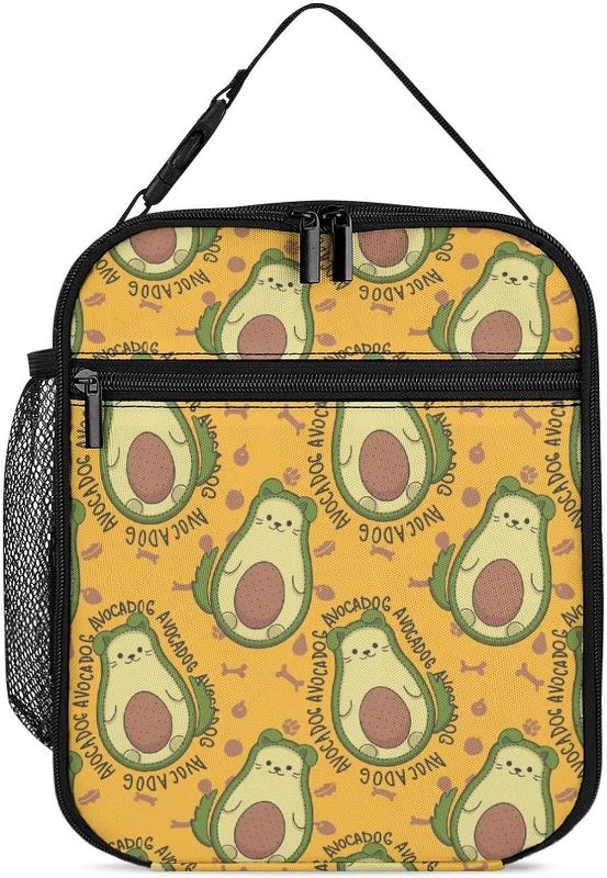 Photo 1 of  Cartoon Avocado Dog Lunch Bag For Women Men Gifts Insulated Lunch Box For Boys Girls Adult Leakproof Thermal Meal Cooler Tote Bag Lunchbox For School/Work/Picnic/Hiking
