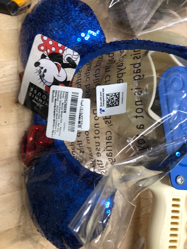 Photo 2 of 2 Minnie Mouse Ears Headband Patriotic Stars Red White and Blue