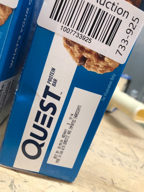 Photo 2 of EXP  2/9/24
Quest Nutrition Oatmeal Chocolate Chip Protein Bar, High Protein, Low Carb, Gluten Free, Keto Friendly, 12 Count 12 Count S'mores