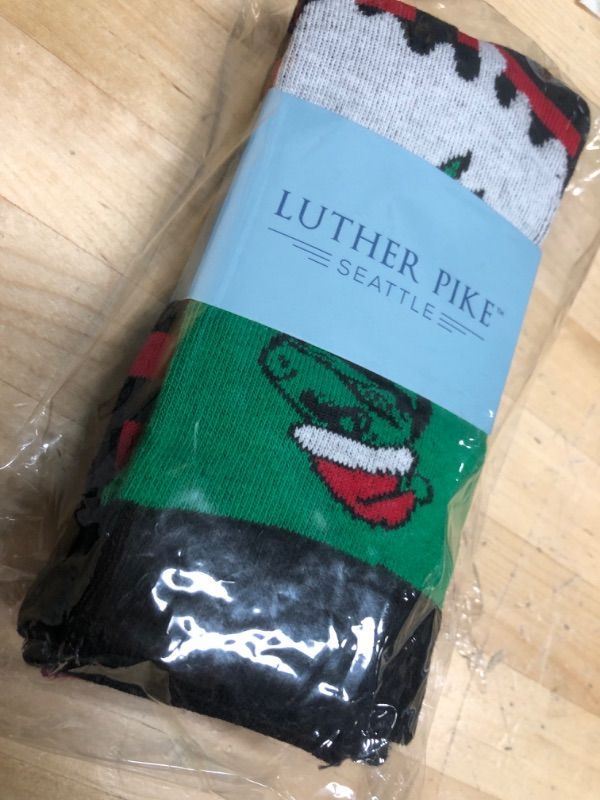 Photo 2 of Luther Pike Seattle Christmas Fun Socks For Men: Mens dress socks colorful
