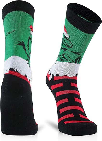 Photo 1 of Luther Pike Seattle Christmas Fun Socks For Men: Mens dress socks colorful
