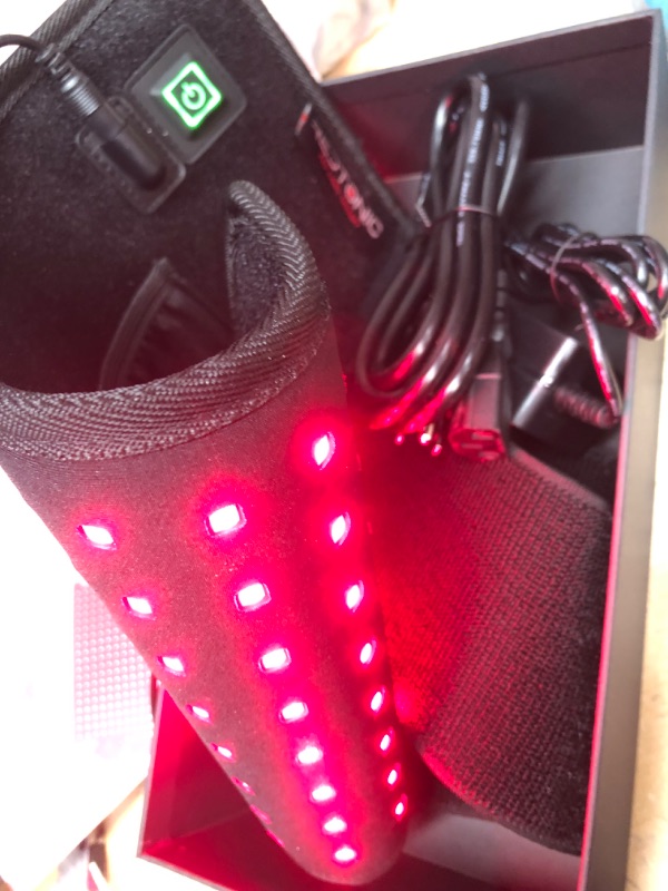 Photo 3 of Exerscribe Red Light Therapy Body Wrap - RedTonic LED Infrared Light Device Belt for Pain Relief & Recovery w/ 2 Wavelengths