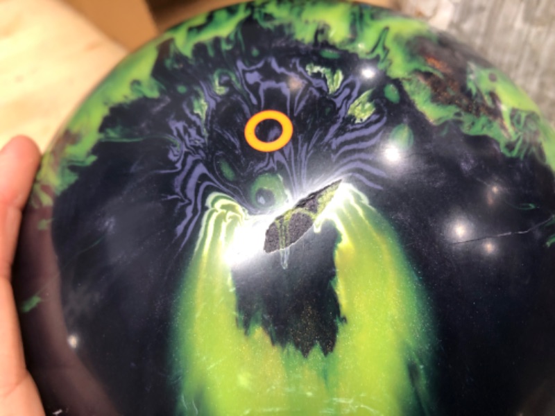 Photo 2 of **BALL IS CHIPPED**
13 LBS Columbia 300 Madness Bowling Ball
