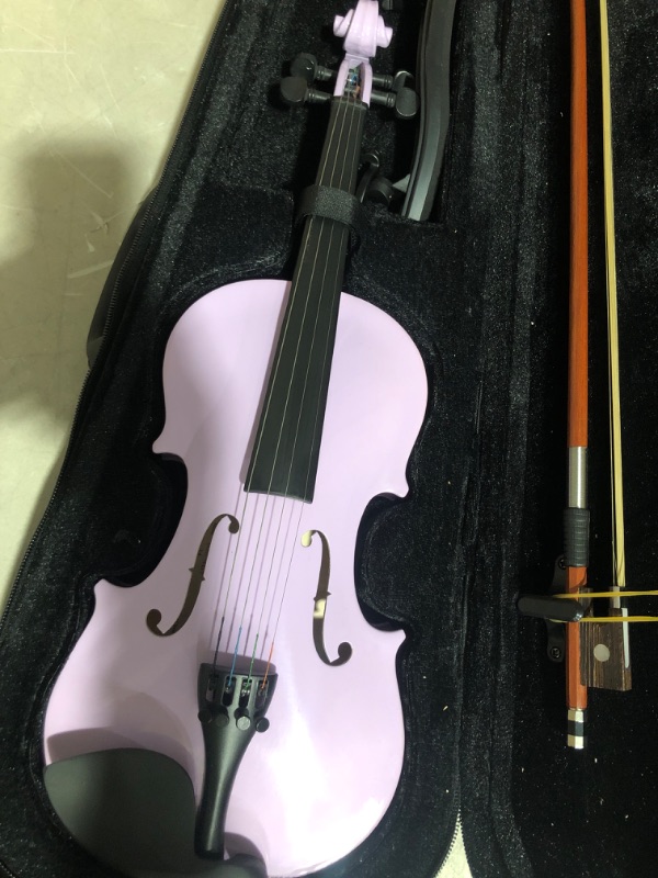 Photo 2 of * incomplete * uner, resin, extra strings, clothe and bridge * 
ADM Acoustic Violin for Kids Beginners, 1/4Size Acoustic Violin