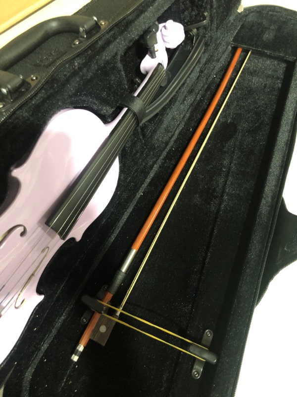 Photo 4 of * incomplete * uner, resin, extra strings, clothe and bridge * 
ADM Acoustic Violin for Kids Beginners, 1/4Size Acoustic Violin