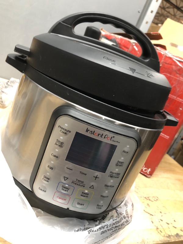 Photo 2 of ** MISSING POWER CORD***
Instant Pot Duo Plus Mini 9-in-1 Electric Pressure Cooker, 3 Quart, 13 One-Touch Programs & Pot Sealing Rings 2 Pack : Mini 3 Quart Red/Blue