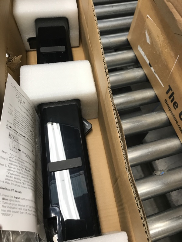 Photo 1 of wogree Mini Soundbar 16-Inch 50W with Bluetooth, Optical, AUX, USB Connection, Small Sound Bar Speakers Surround Sound System for TVs, Home Theater, Gaming, Projectors, PCs, Tablets, Phones