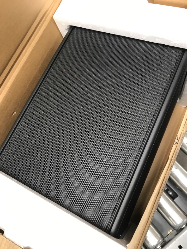 Photo 1 of Corsair iCUE 2000D RGB Airflow Mini-ITX PC Case - Mini-ITX Form-Factor - Steel Mesh Panels - Three-Slot GPU Support - 3X AF120 RGB Slim Fans Included - iCUE Lighting Node CORE Controller - Black Black RGB AIRFLOW
