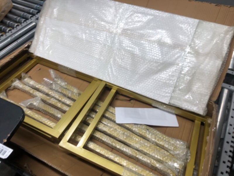 Photo 1 of Modern Nesting Tables Retail Display Tables Set of 2 Shoes and Handbags Shelf 110 lbs Load-Bearing Capacity for Home Clothing Shop Hotel