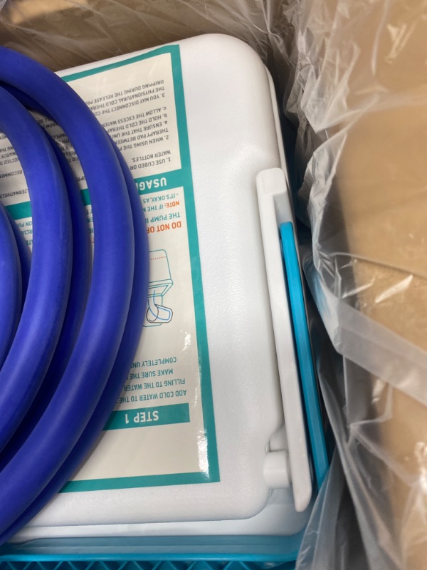 Photo 1 of Cold Therapy Machine — Cryotherapy Freeze Kit System — for Post-Surgery Care, ACL, MCL, Swelling, Sprains, and Other Injuries — Wearable, Adjustable Knee Pad — Cooler Pump with Digital Timer