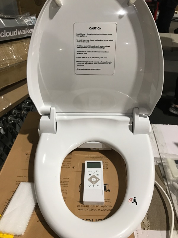 Photo 2 of * used * please see all images * 
BioBidet USPA 6800 Adjustable Bidet Toilet Seat with Wireless Remote