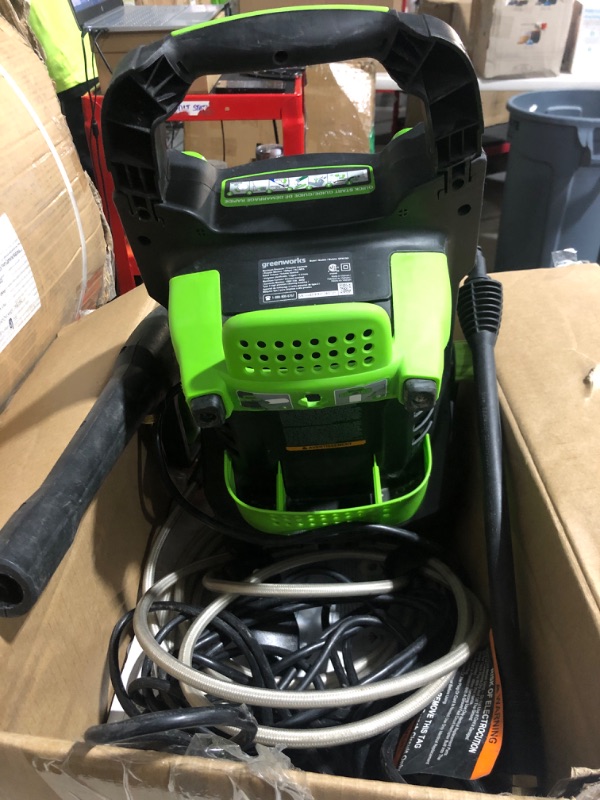 Photo 4 of * used * see images * 
Greenworks 1500 PSI 1.2 GPM Pressure Washer (Upright Hand-Carry) PWMA Certified 1500 PSI (1.2 GPM) Washer