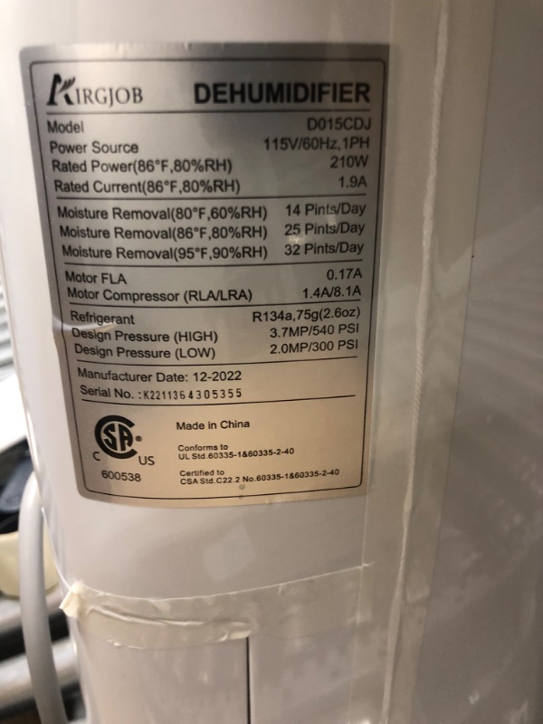 Photo 2 of 32-Pint Dehumidifier for Basement and Large Room - 2000 Sq. Ft, Quiet Dehumidifier for Large Capacity Room Home Bathroom Basements - Auto Continuous Drain Remove Moisture, With Child Lock 2000Sq.Ft.1007737255
