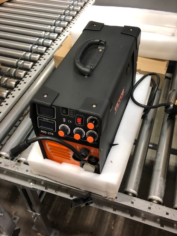 Photo 2 of (PARTS ONLY)VEVOR MIG Welder, 3 in 1 270 Amp Welding Machine, 110 220V MIG TIG Arc Welder, Portable TIG Welder Lift ARC Welder with IGBT DC Inverter, LCD Digital Display, Welder Torch and Welding Wire 270A