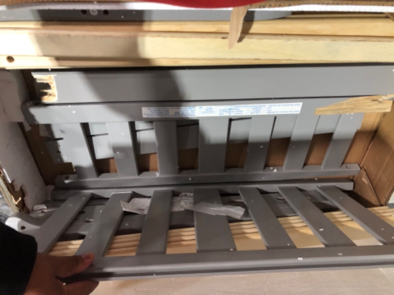 Photo 1 of *PARTS ONLY DOES NOT FUNCTION*
Delta Children Canton Toddler Bed, Greenguard Gold Certified, Grey Grey Canton