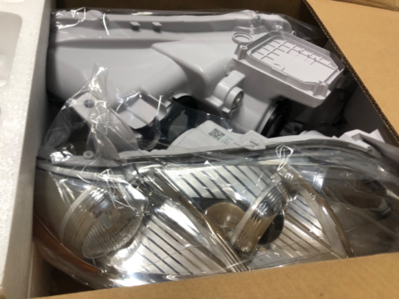 Photo 1 of AXLAHA 2007 2008 2009 Toyota Camry Headlights Assembly for 2007-2009 Camry Chrome Housing Amber Reflector Replacement Driver and Passenger Side