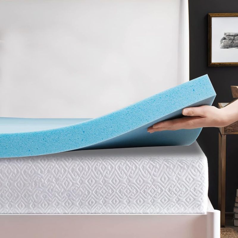 Photo 1 of 1-Inch Gel Memory Foam Mattress Topper,twin 