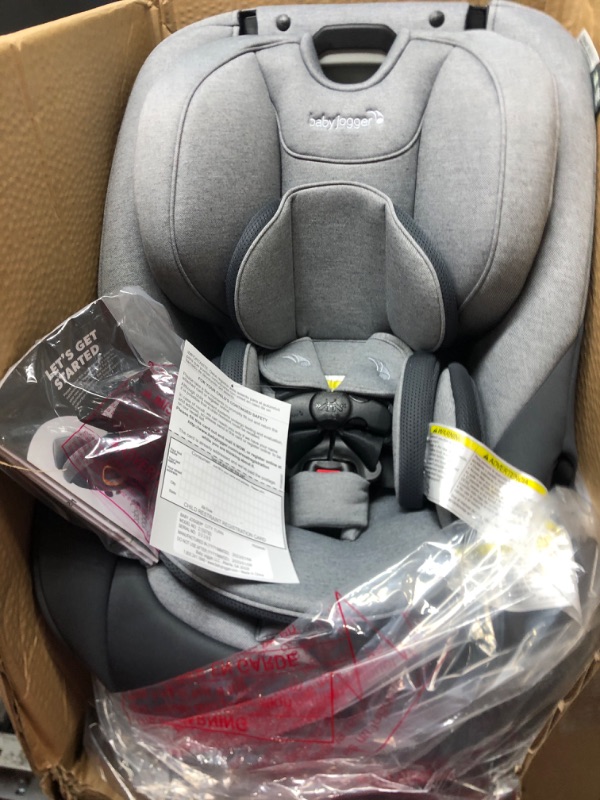 Photo 2 of Baby Jogger City Turn Rotating Convertible Car Seat | Unique Turning Car Seat Rotates for Easy in and Out, Phantom Grey