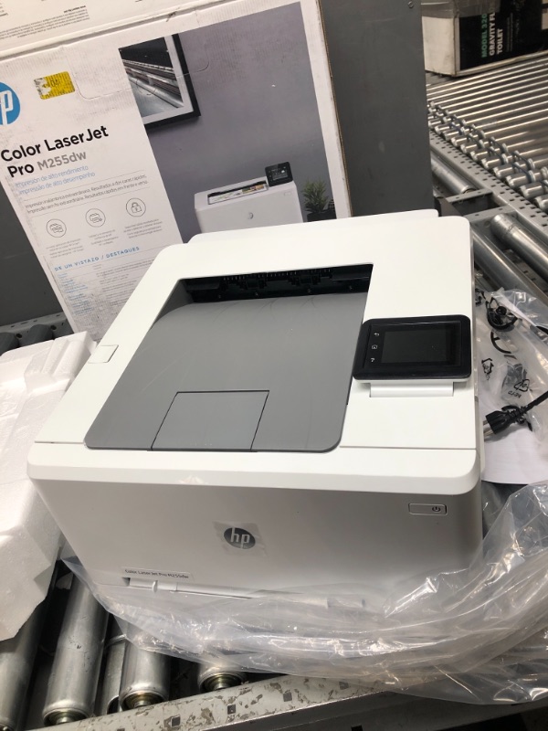 Photo 2 of HP Color LaserJet Pro M255dw Wireless Laser Printer, Remote Mobile Print, Duplex Printing, Works with Alexa (7KW64A), White