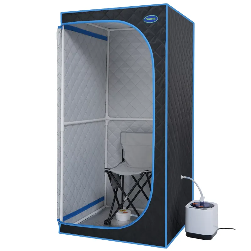 Photo 1 of ***NOT FUNCTIONAL - FOR PARTS - NONREFUNDABLE - SEE NOTES***
Portable Mini Plus Style Steam Sauna Tent – Personal Black/Blue